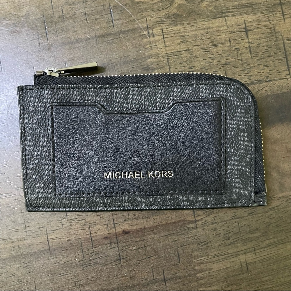 SOLD Michael Kors wallet mens cooper logo zip-around wallet